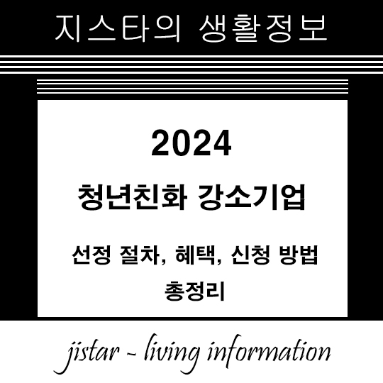 청년친화 강소기업 2024 - 선정 절차, 혜택, 신청 방법 총정리