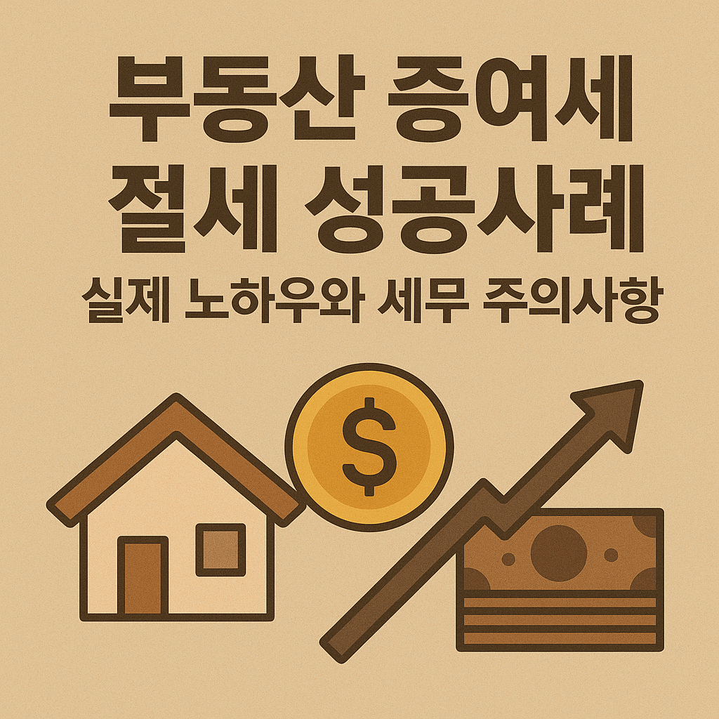 부동산 증여세 절세 성공사례 이미지 사진