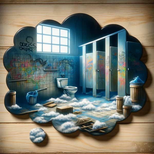 학교 화장실이 더러운 꿈