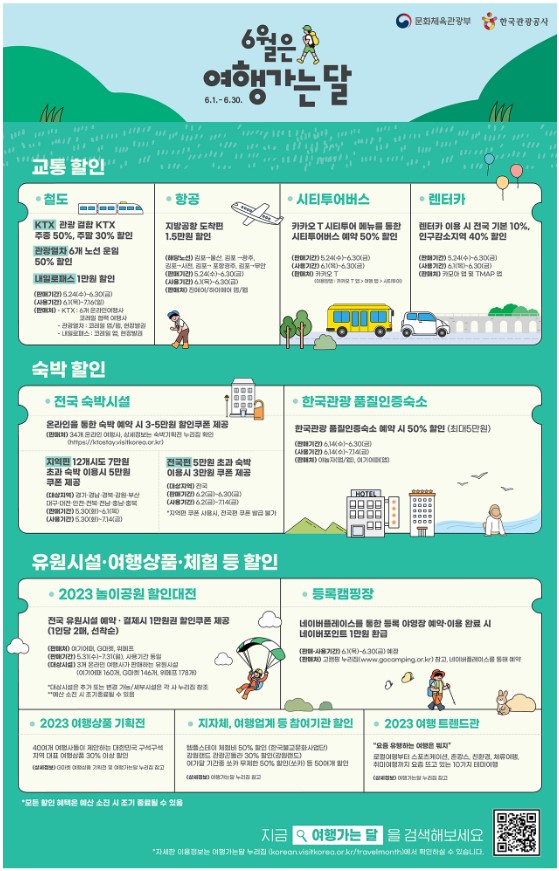 6월여행가는달 할인정보