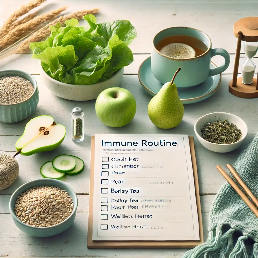 몸에 열이 많을 때 면역 루틴