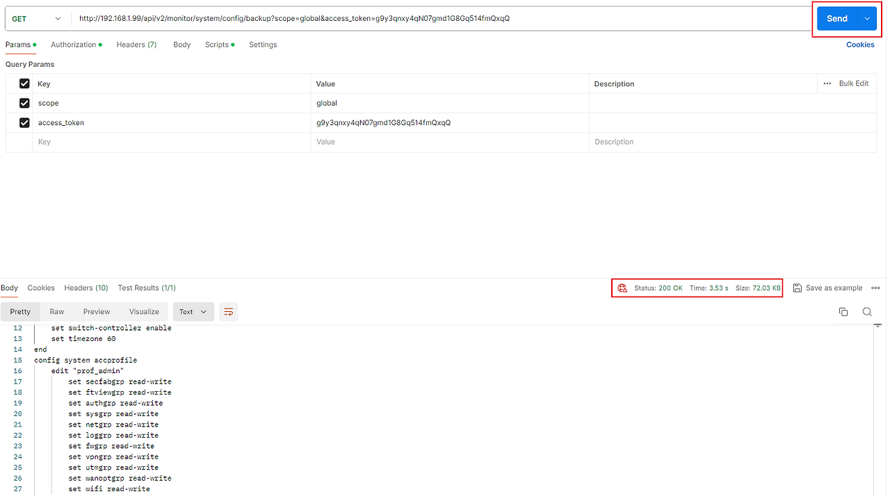 Fortigate API