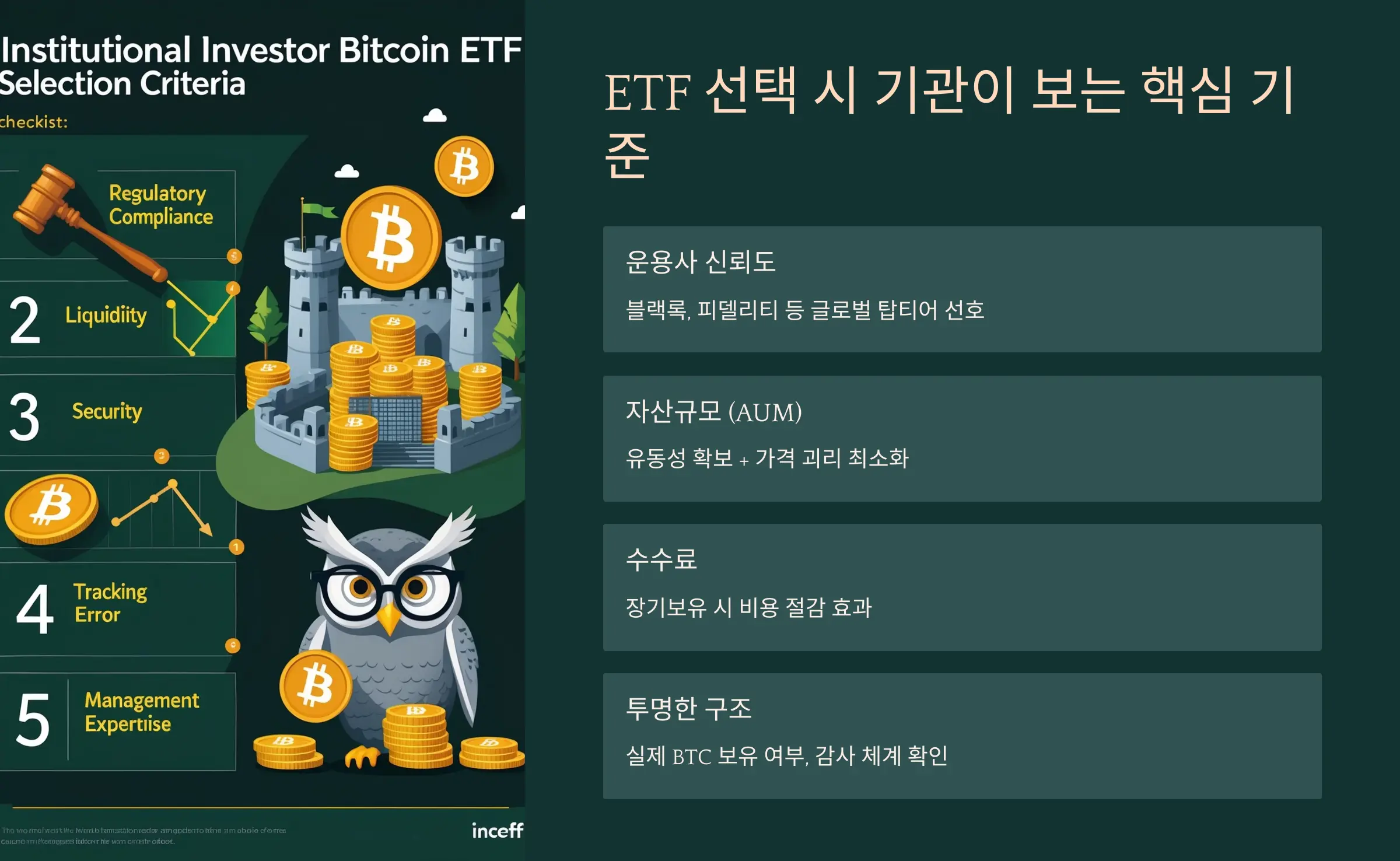 기관 투자자 ETF 선택 기준 체크리스트