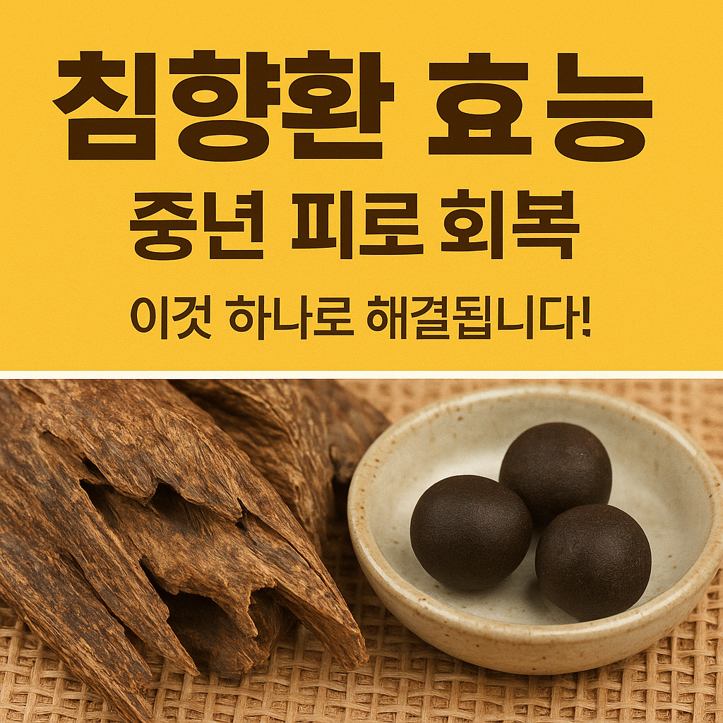 침향환 효능 중년 피로 회복