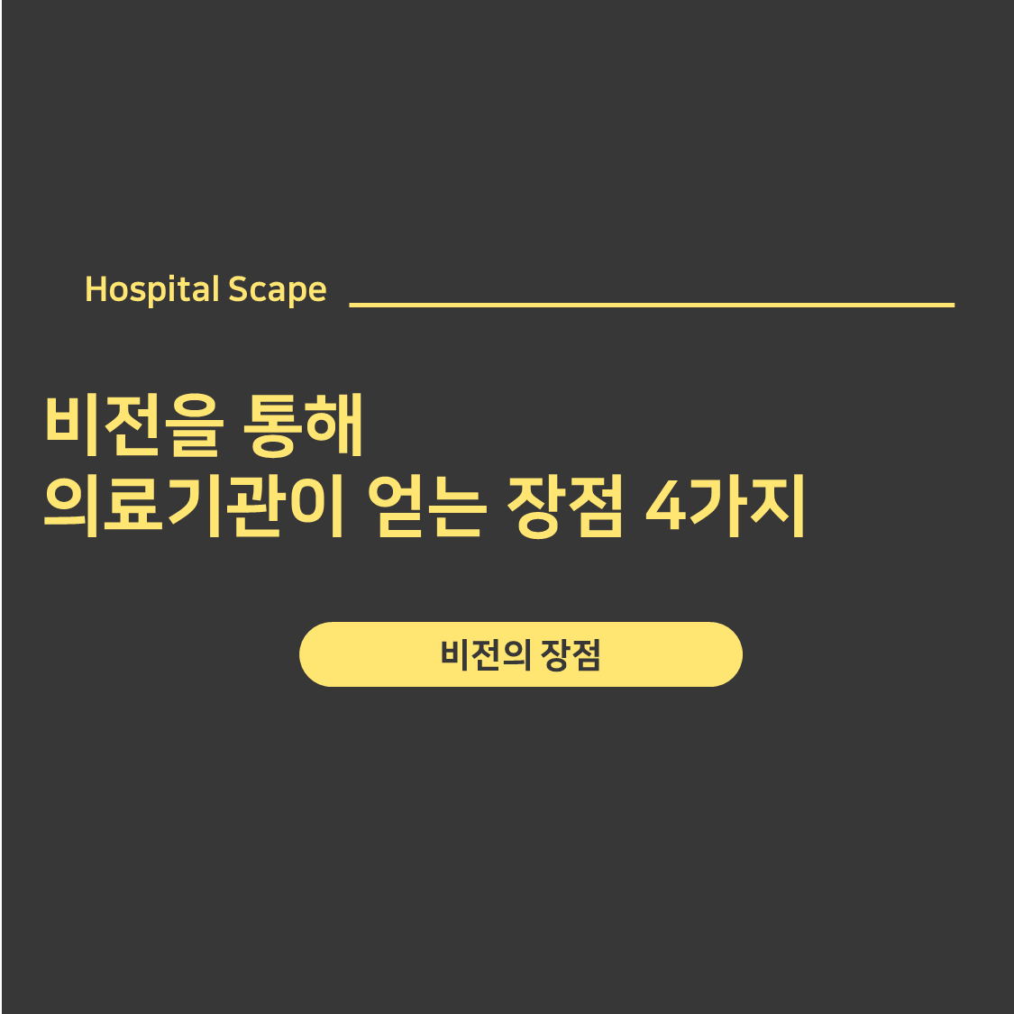 의료기관-비전수립-장점