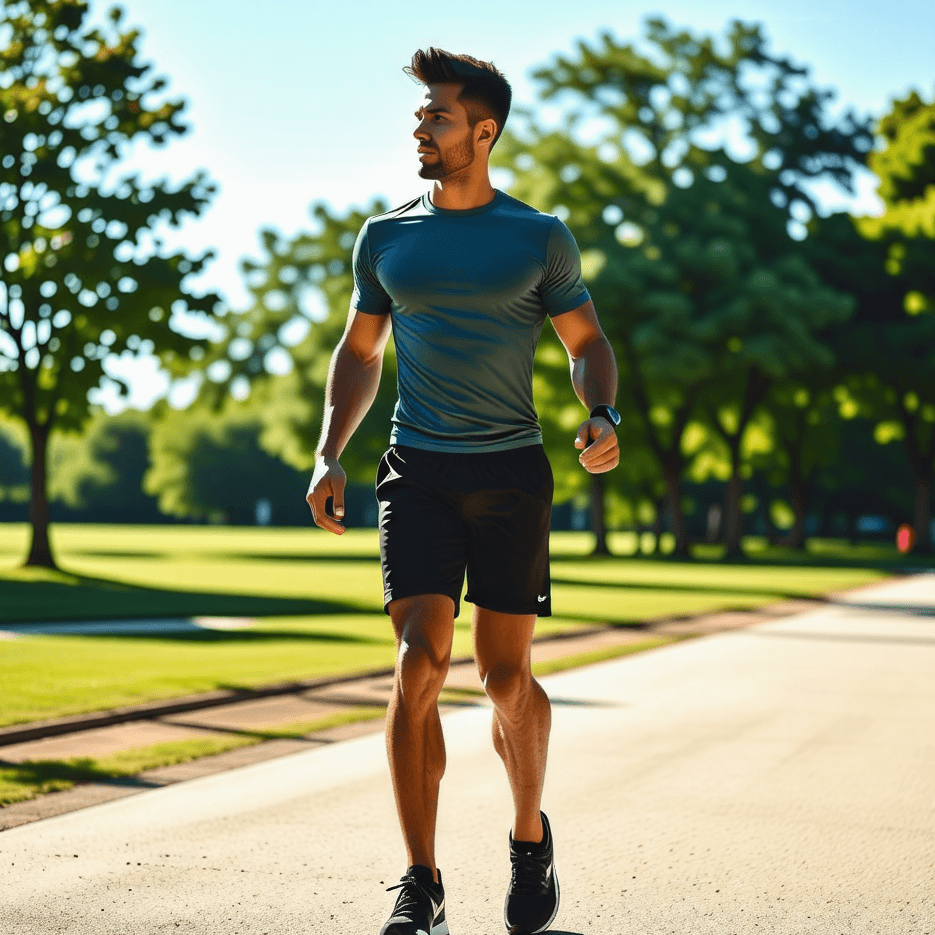 공원에서-걷는-이미지