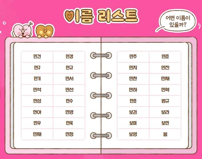 칸쵸 칸초 이름찾기 이벤트 이름리스트, 경품, 참여방법, 참여 홈페이지