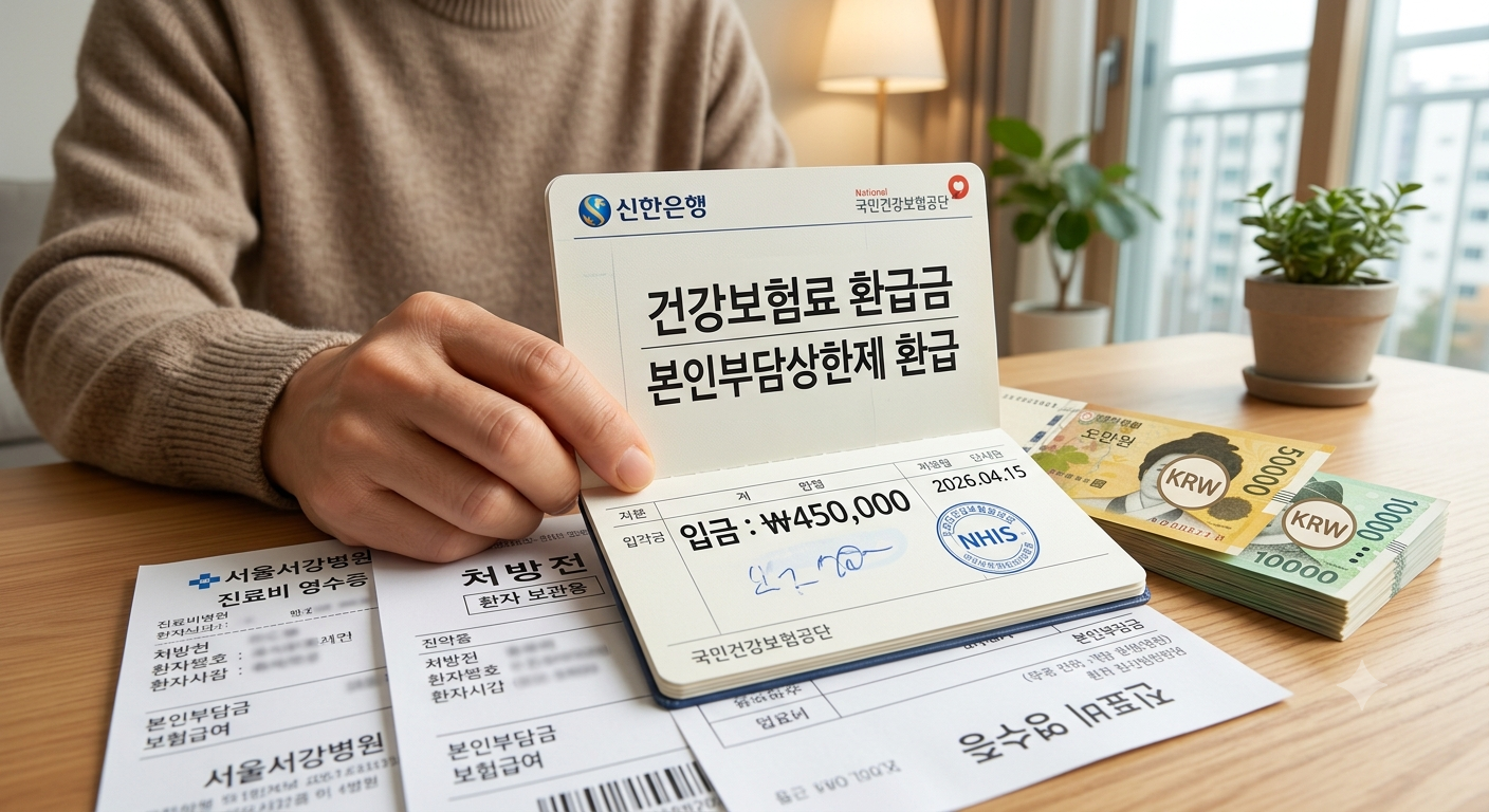 건강보험료 환급금 본인부담상한제 지원금 안내 이미지