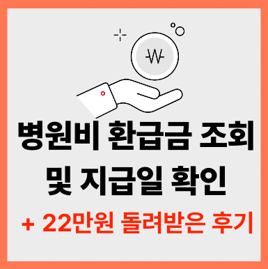 병원비 의료비 환급금 조회 및 지급(+22만원 받은 후기)