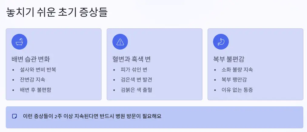 대장암 초기증상