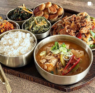 안성 청국장 식당 대표 메뉴