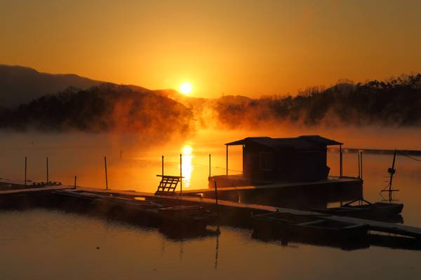 용인 이동저수지 일몰