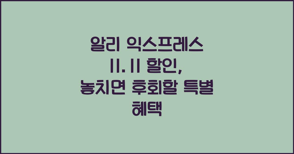 알리 익스프레스 11.11 할인