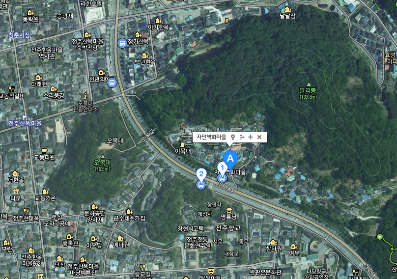 자만벽화마을 위치