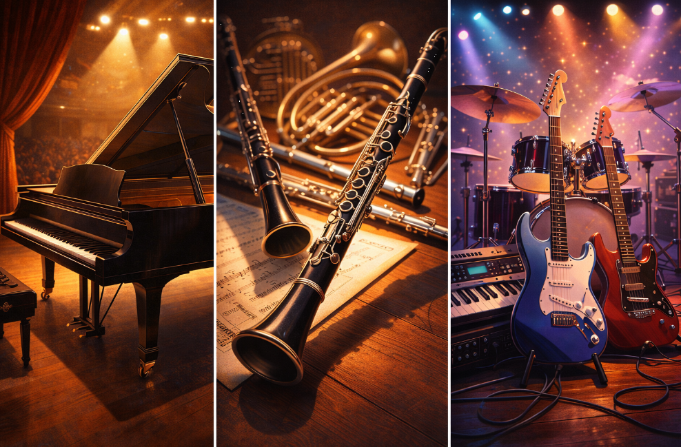 악기의 혁신 관련 그림