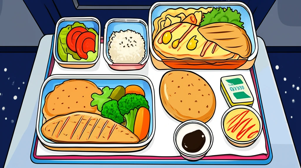 비행기 안에서 살 찌지 않는 기내식 ..