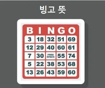 빙고 뜻
