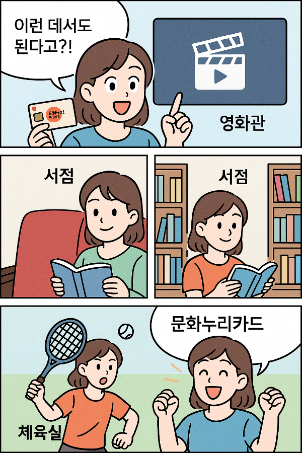이런 데서도 된다고?! 문화누리카드 사용처 BEST 10!!