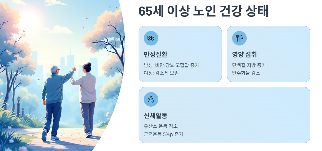 65세 이상 노인의 건강 상태