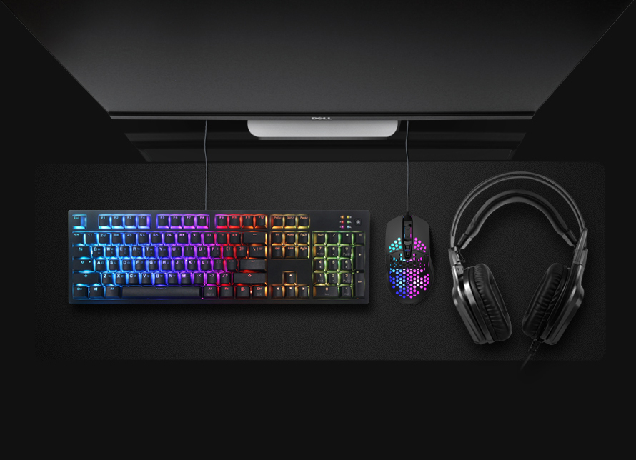 ABKO HACKER A810 3327 RGB Pierce 게이밍 마우스