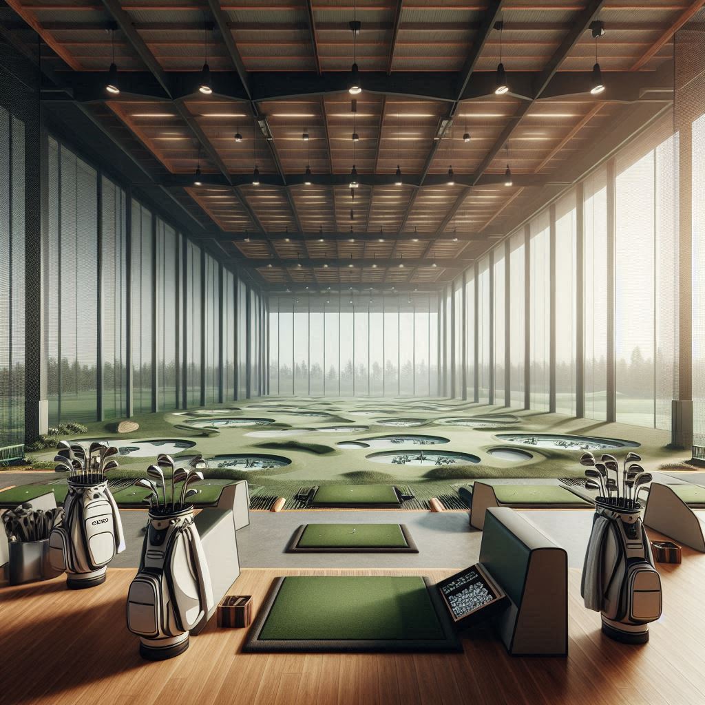 실내골프연습장 배경
