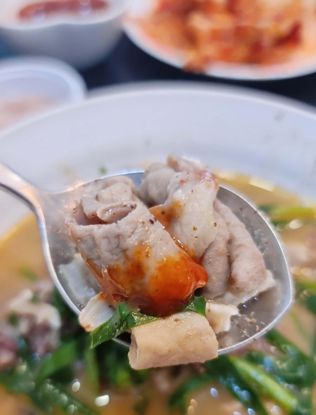 순댓국 한숟가락