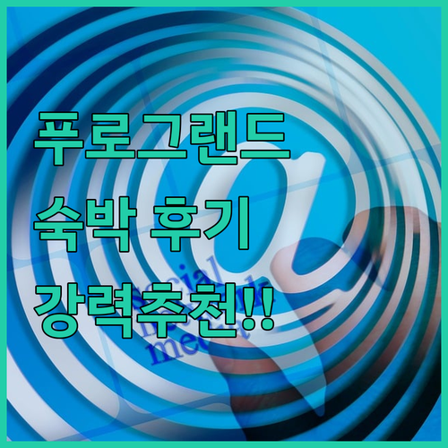 푸로그랜드 호텔 숙박 후기! 편안함과..