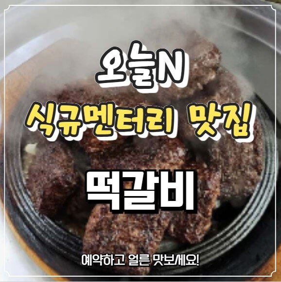 오늘N 식규멘터리 떡갈비