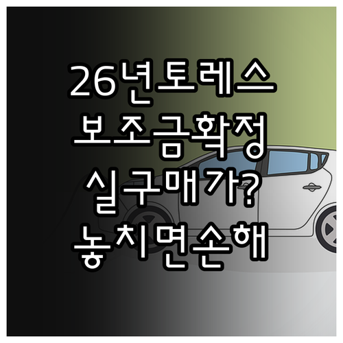 2026년형 토레스 EVX 18인치 ..