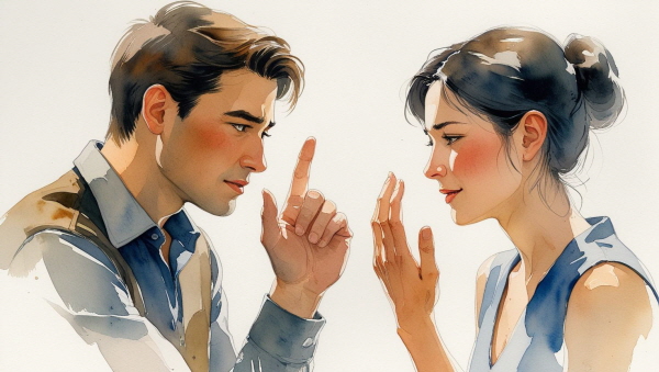 대화는 짧더라도, 그 마음을 들여다보려는 태도는 반드시 전해집니다에 관한 그림