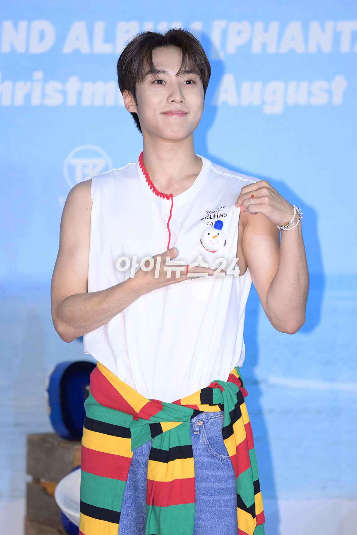 그룹 더보이즈(THE BOYZ) 제이콥이 7일 오후 서울 영등포구 영등포 CGV에서 열린 더보이즈 두번째 정규앨범 &#39;판타지&#39;(PHANTASY) 기자간담회에 참석하고 있다. [사진=정소희 기자]