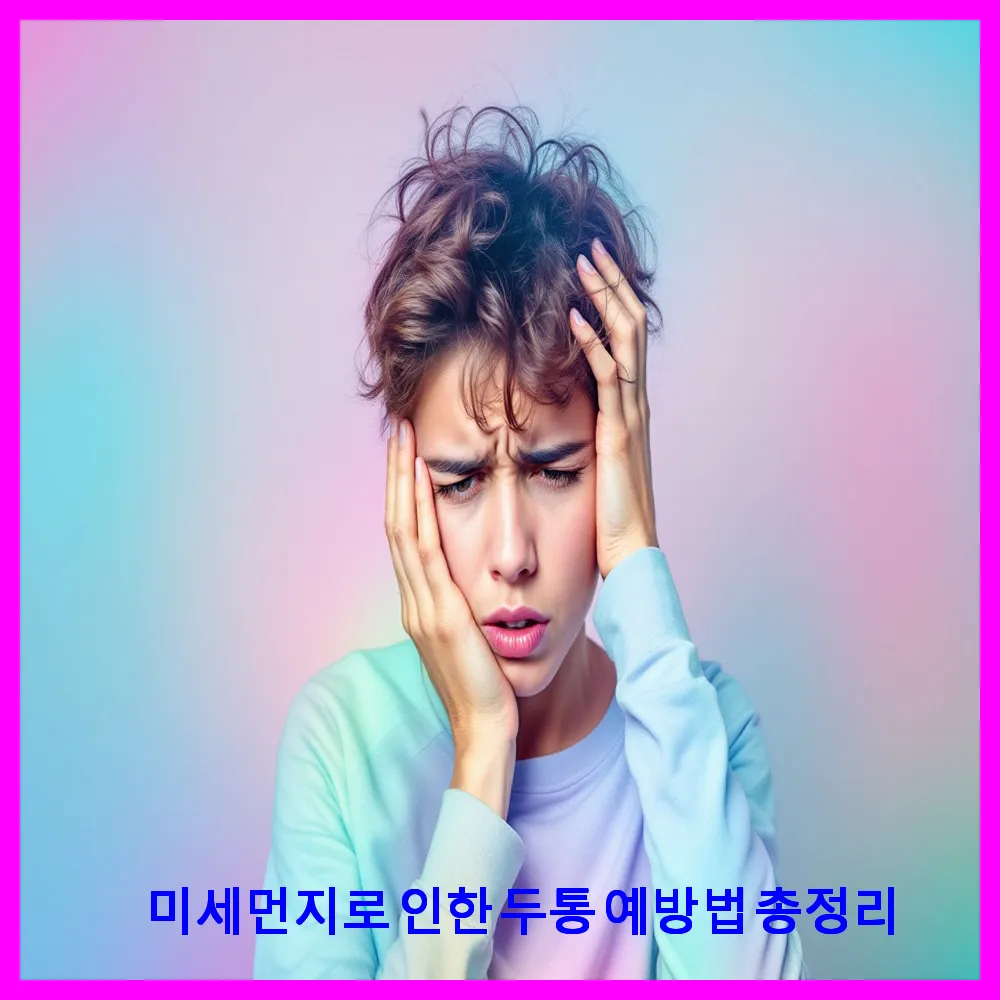 미세먼지로 인한 두통 예방법 총정리
