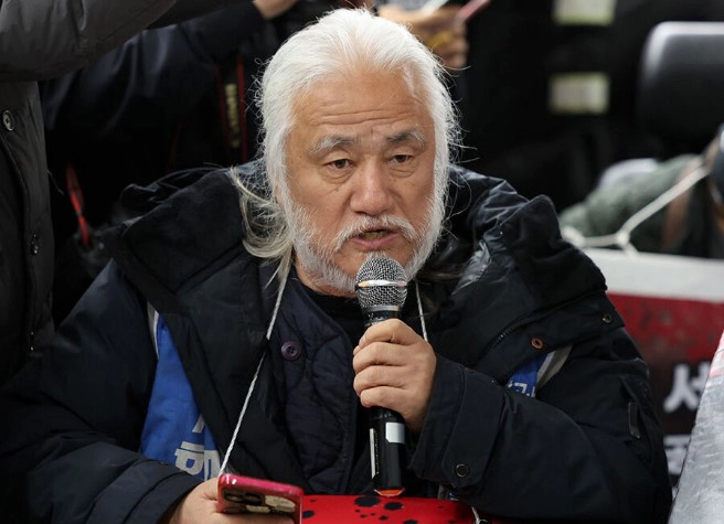 현행범으로 체포된 박경석 전장연 대표