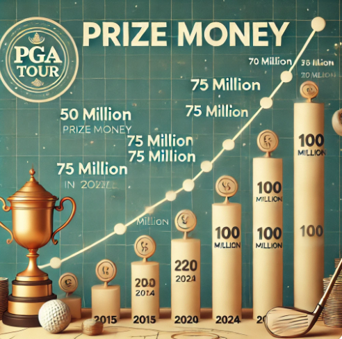 pga 10년간 상금 변화 그래프 이미지