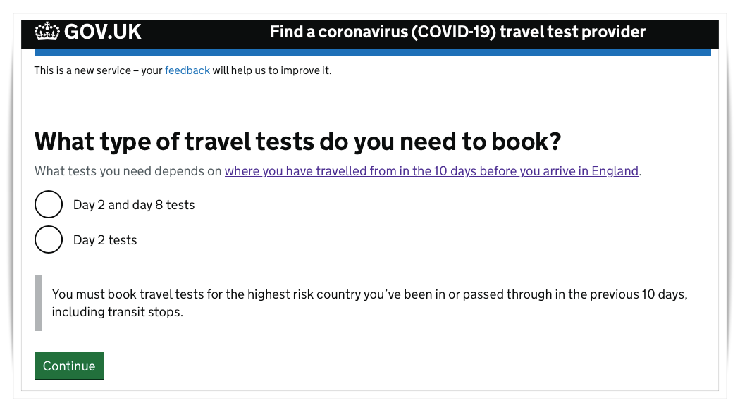 영국 코로나 검사예약하는법