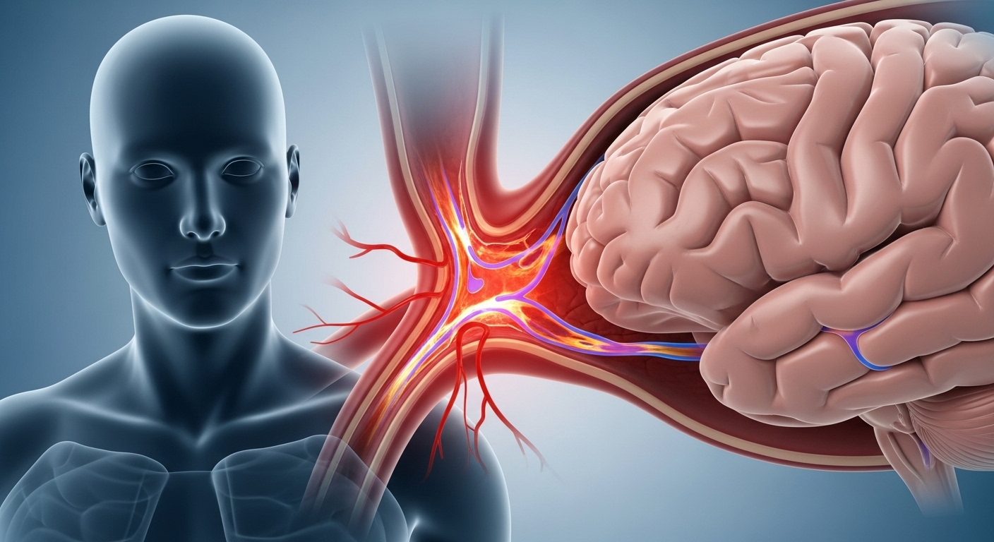뇌동맥이-좁아지거나-막힌-상태를-보여주는-상세한-의학-그림입니다.