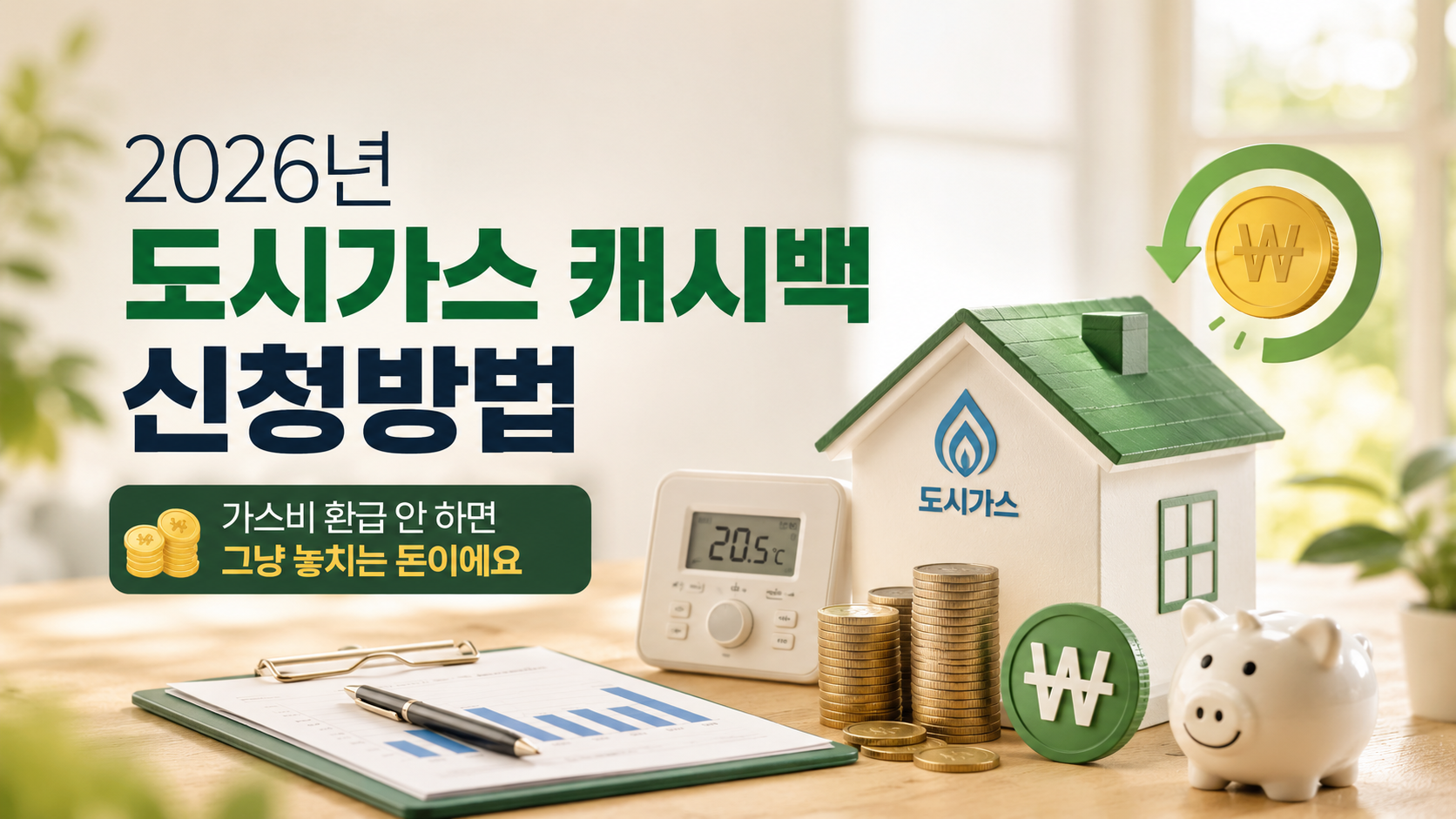 2026년 도시가스 캐시백 신청방법