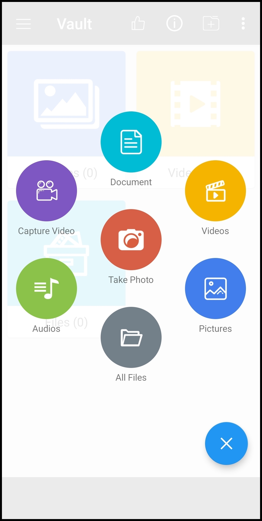 숨길 파일 종류 선택