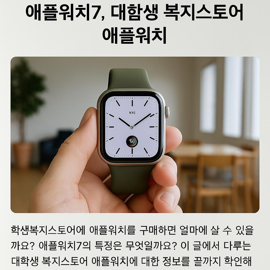 대학생 복지스토어 애플워치