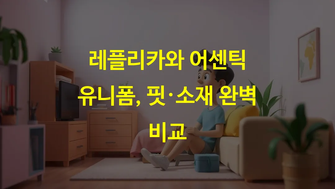 레플리카와 어센틱 유니폼, 핏·소재 완벽 비교