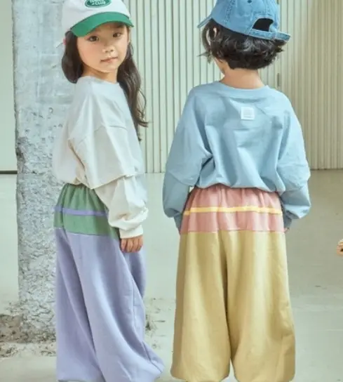 코튼봉-프렌치-배색-조거팬츠