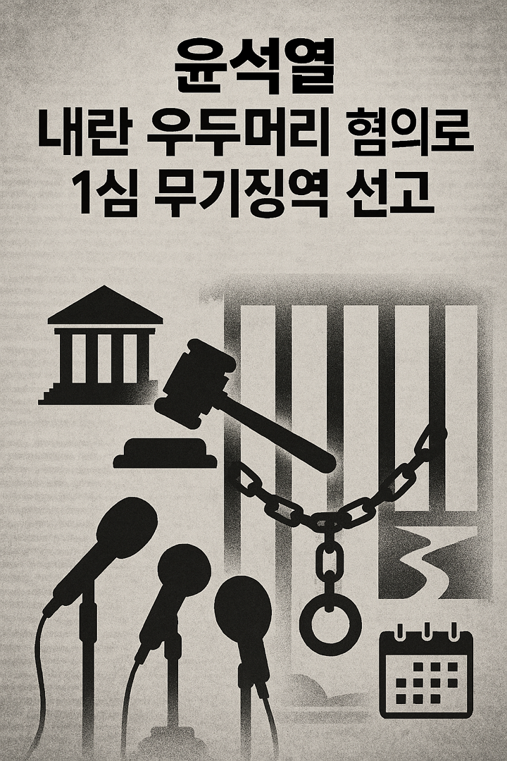 윤석열 내란 우두머리 혐의로 1심 무기징역 선고, 이유 및 각계 반응, 향후 일정, 전망 리뷰