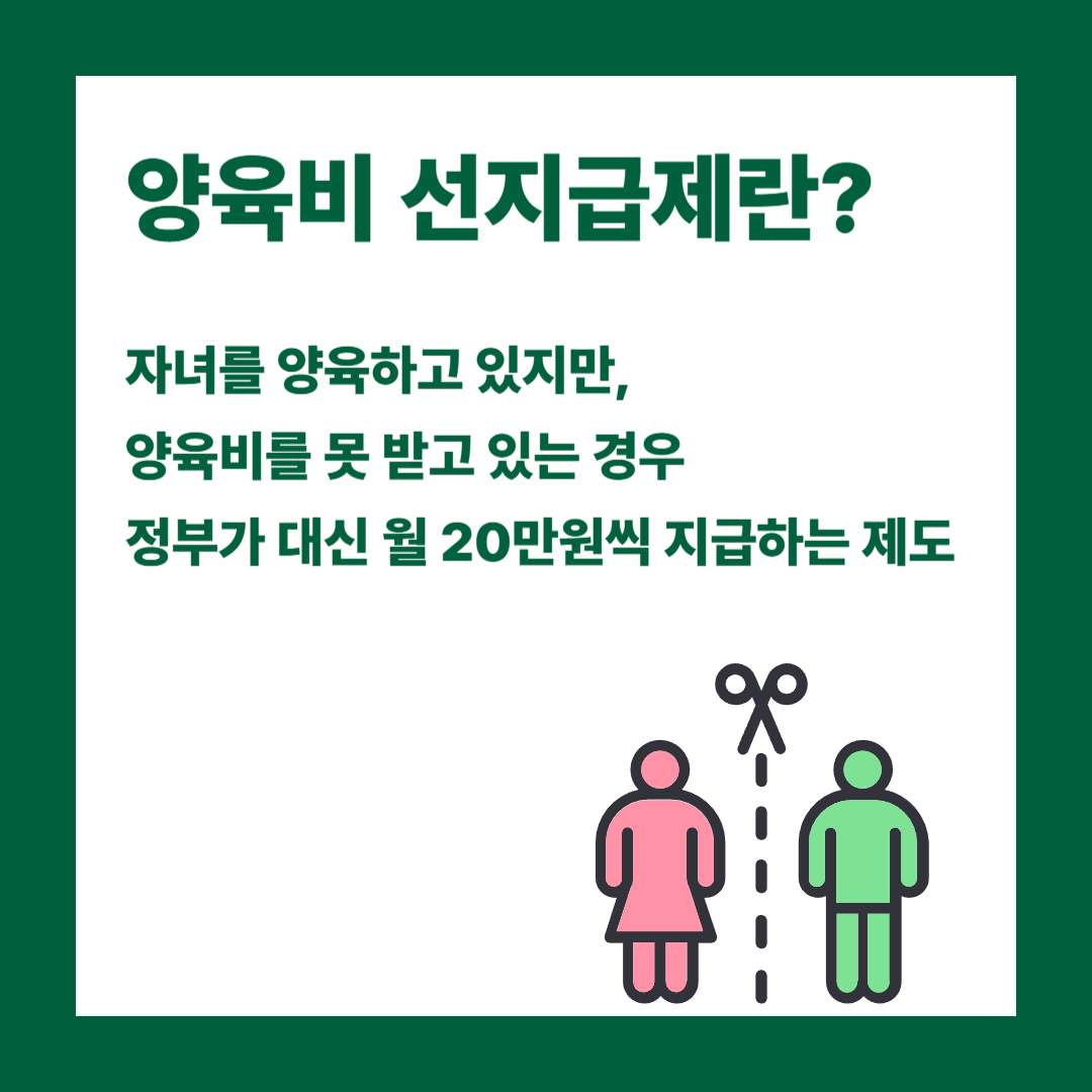 양육비 선지급제란?