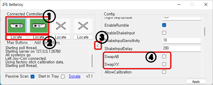 조이콘 PC 사용 프로그램 BetterJoy