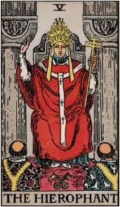 타로 메이저 5번 교황 카드 상징 키워드 해석