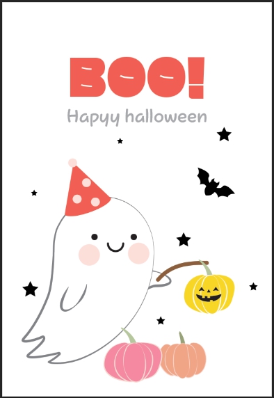 할로윈 스티커 라벨 도안