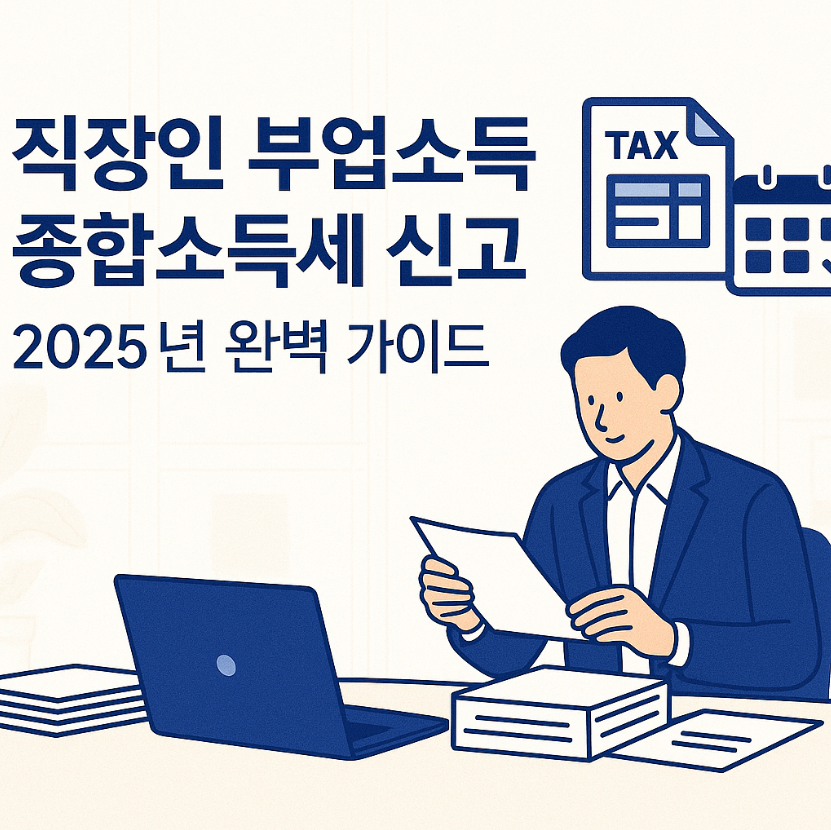 직장인 부업소득, 부업소득 종합소득세, 부업소득 신고, 2025 부업소득 신고, 종합소득세 신고 가이드