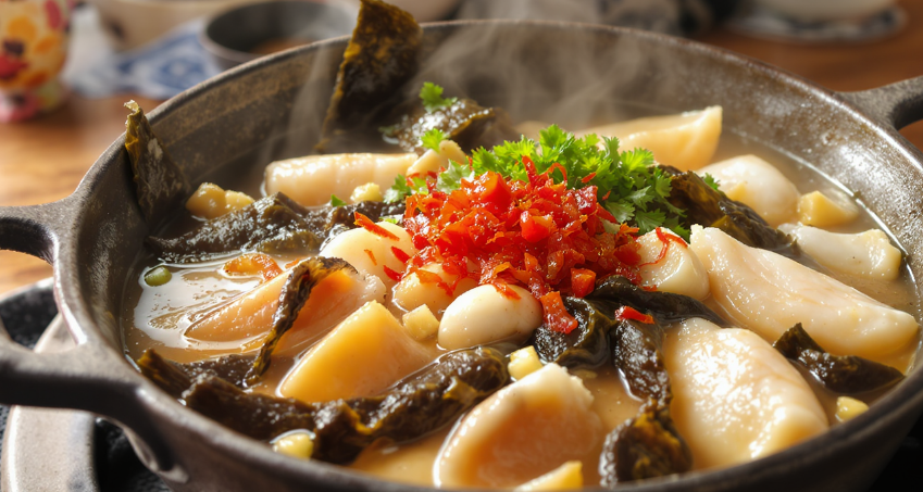 고추, 파, 마늘, 국간장으로 기본 간