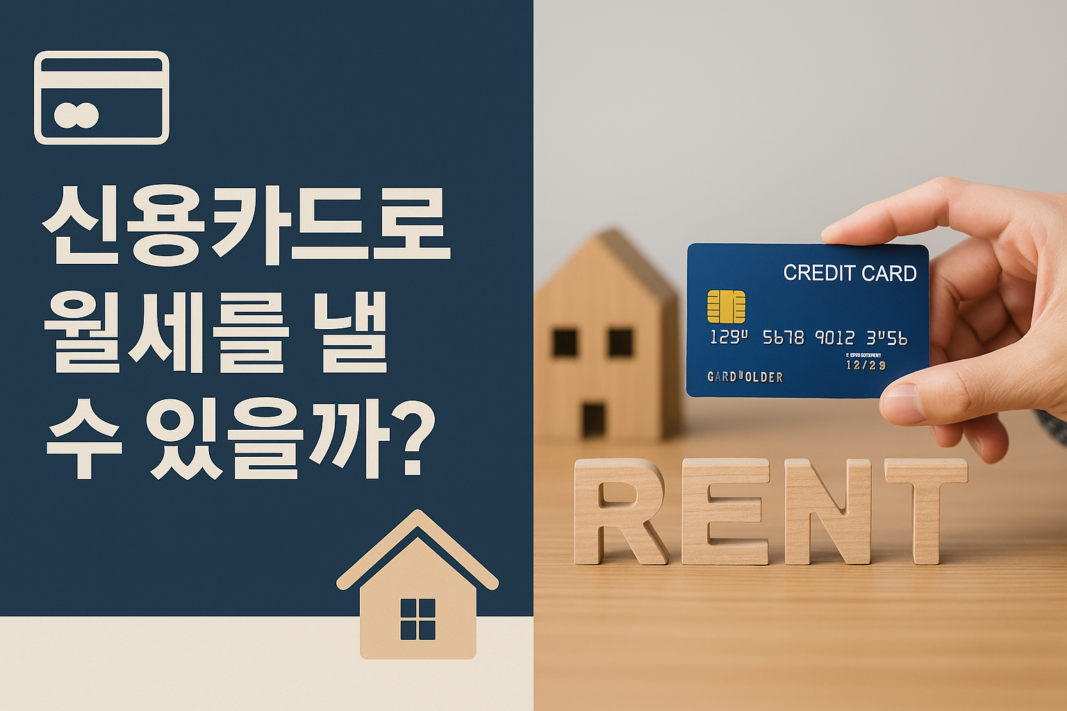 신용카드로 월세를 낼 수 있을까?