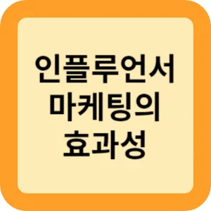 인플루언서 마케팅의 효과성